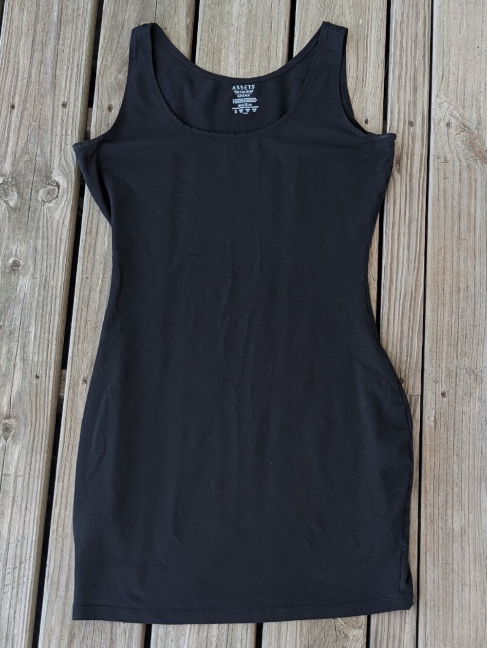 Spanx Sz2X Black Smoothing Slip Dress